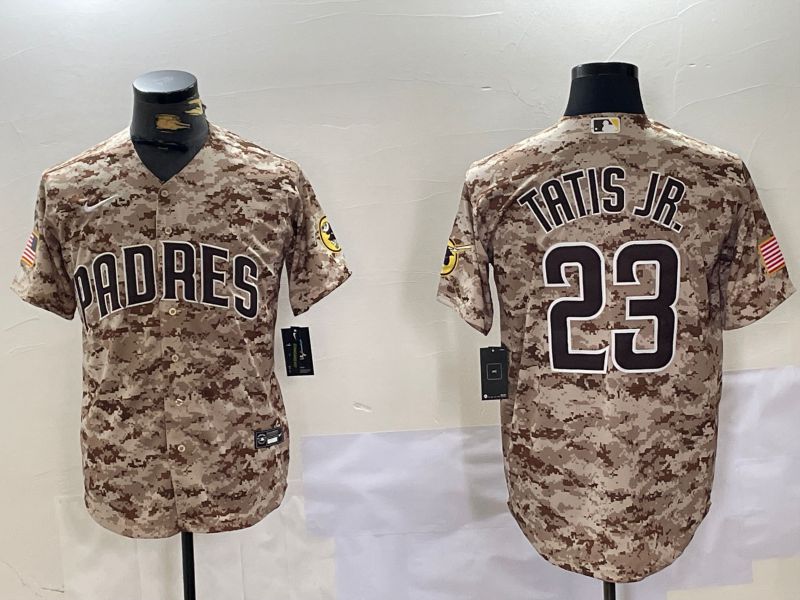 Men San Diego Padres #23 Tatis jr Camo Fashion 2024 Nike MLB Jersey style 1->indianapolis colts->NFL Jersey